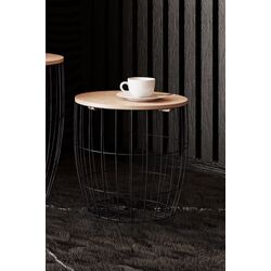 Masa pentru reviste H&S 46696.2 (Black/Natural Wood)