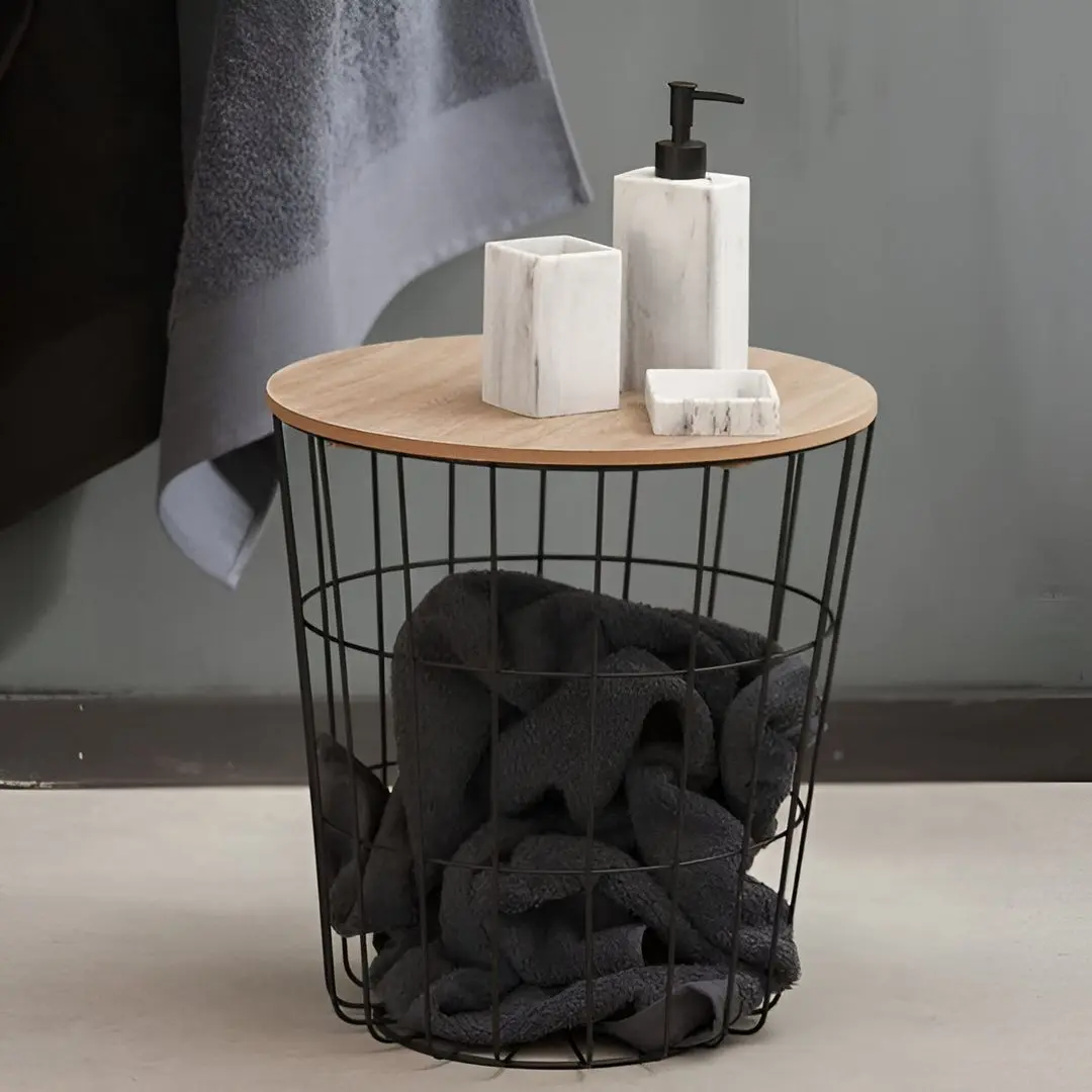 Masa pentru reviste  51027 (Black/Natural Wood)