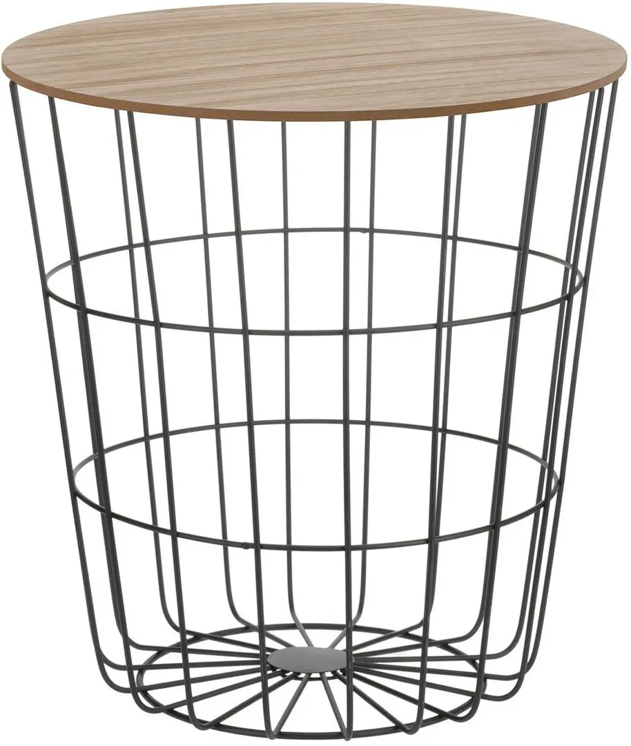 Masa pentru reviste  51027 (Black/Natural Wood)