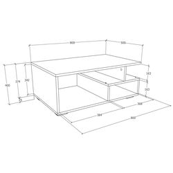 Журнальный столик Haaus Tapa (White) Thumb