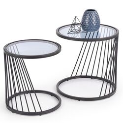 Set mese pentru reviste Halmar Antilla (Black) Thumb