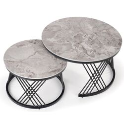 Set mese pentru reviste Halmar Flamingo (Gray Marble) Thumb