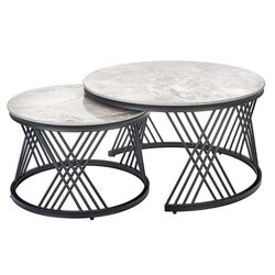 Set mese pentru reviste Halmar Flamingo (Gray Marble)