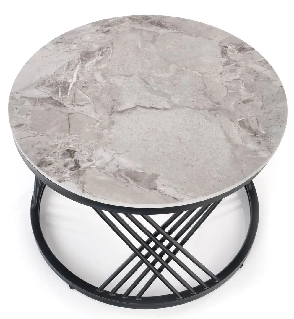 Set mese pentru reviste Halmar Flamingo (Gray Marble) - 4