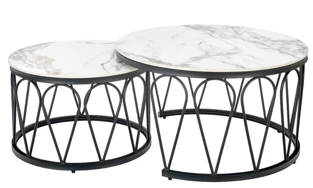 Set mese pentru reviste Halmar Formosa (White Marble)