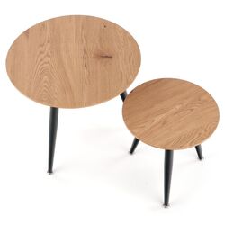 Set mese pentru reviste Halmar Mentona 2 (Golden Oak/Black) Thumb