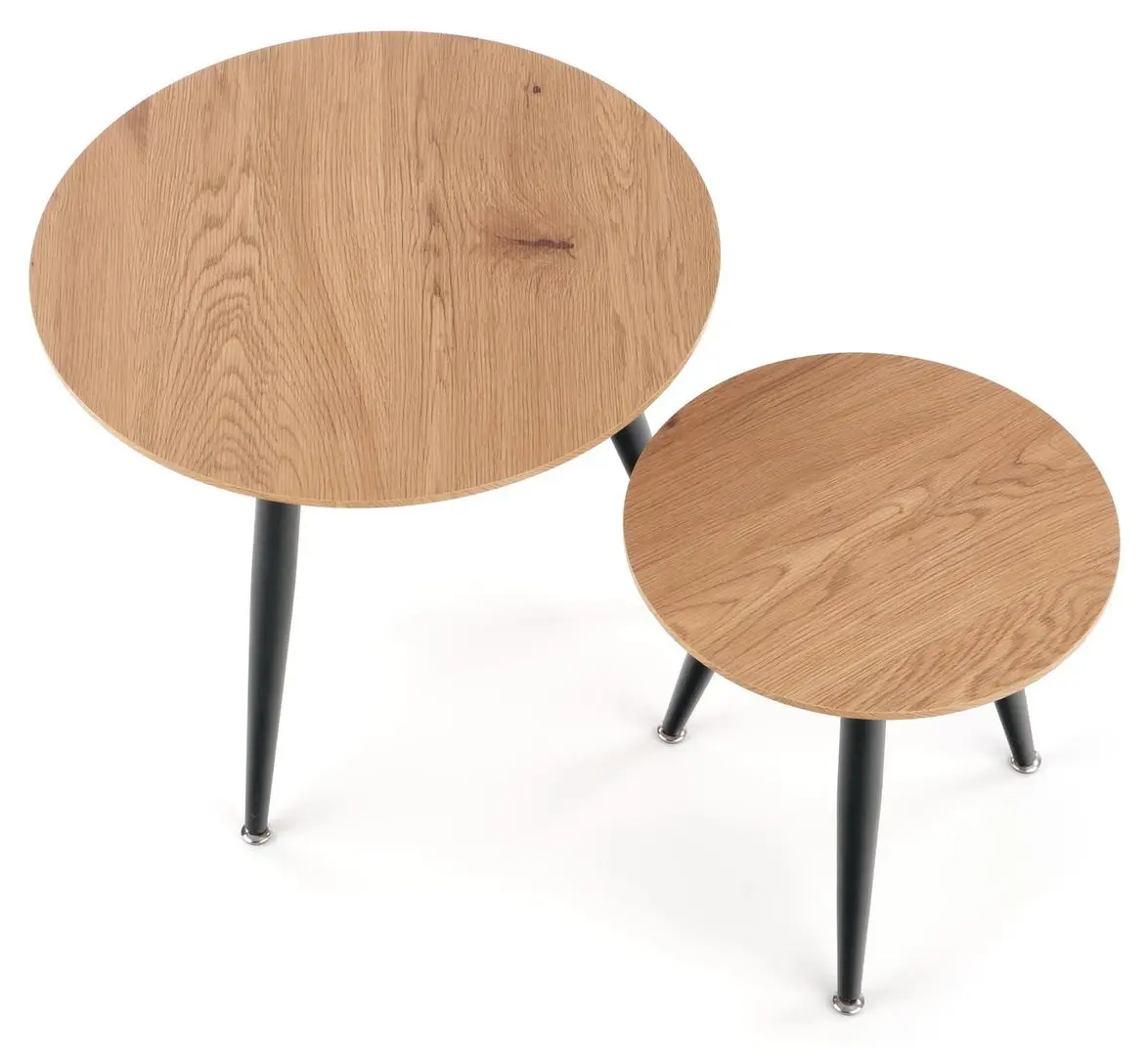 Set mese pentru reviste Halmar Mentona 2 (Golden Oak/Black)