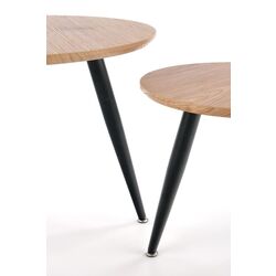 Set mese pentru reviste Halmar Mentona 2 (Golden Oak/Black) Thumb