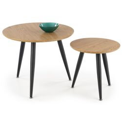 Set mese pentru reviste Halmar Mentona 2 (Golden Oak/Black) Thumb