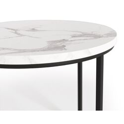 Set mese pentru reviste Halmar Oreo (White Marble/Black) Thumb