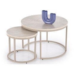 Set mese de cafea Halmar Paola (Travertine/Cashmere) Thumb