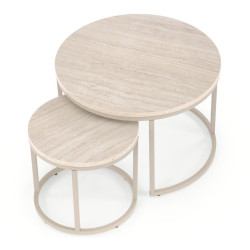 Set mese de cafea Halmar Paola (Travertine/Cashmere) Thumb