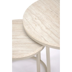 Set mese de cafea Halmar Paola (Travertine/Cashmere) Thumb