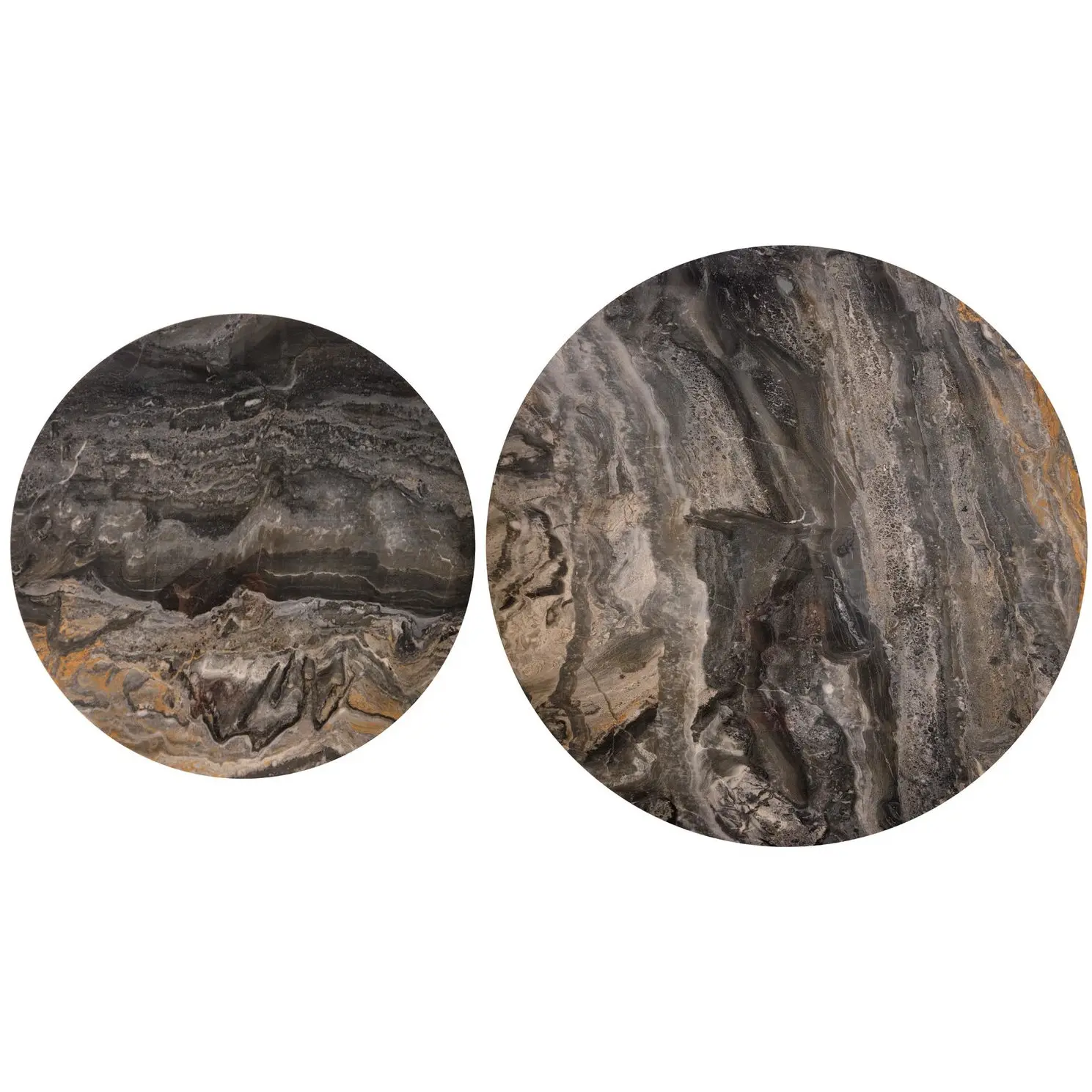 Комплект журнальных столиков Halmar Tower (Brown marble/Walnut) - 6