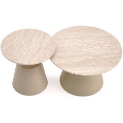 Комплект журнальных столиков Halmar Zurich (Travertine/Cashmere) Thumb