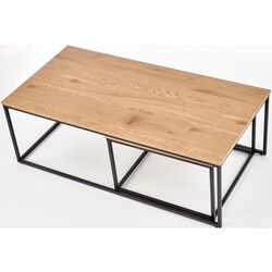 Set mese pentru reviste Halmar Alaska (Golden Oak/Black) Thumb