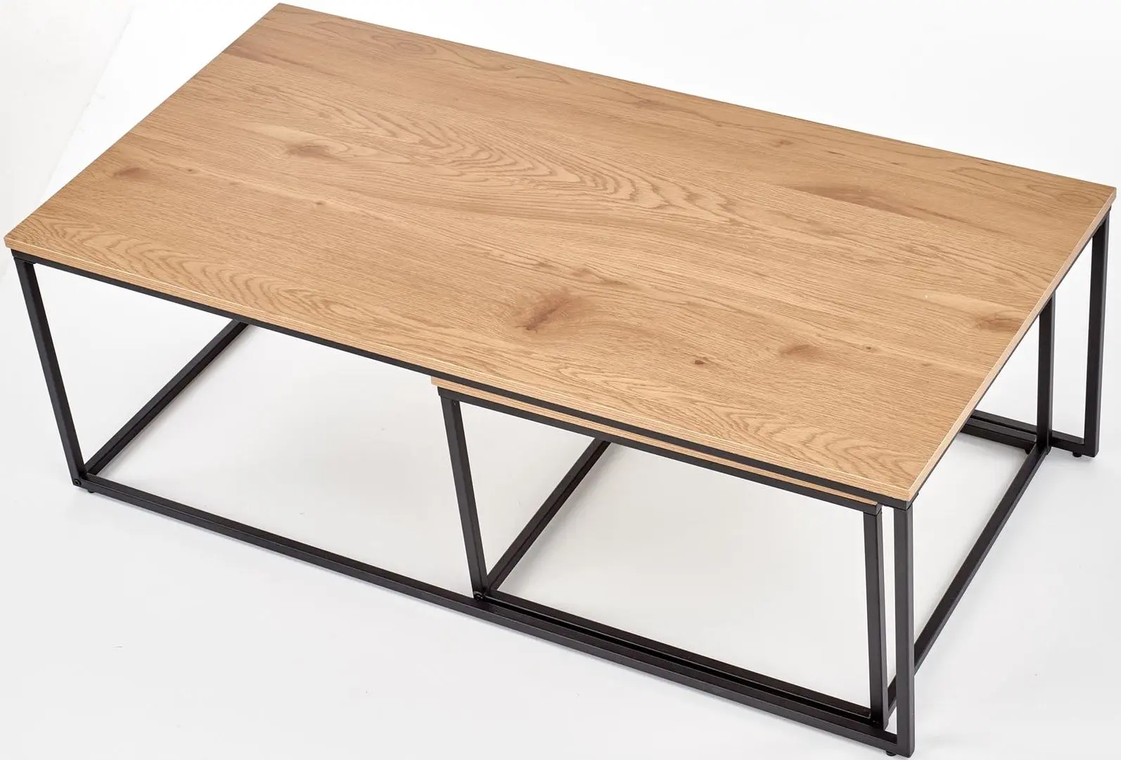 Set mese pentru reviste Halmar Alaska (Golden Oak/Black) - 2