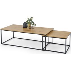 Set mese pentru reviste Halmar Alaska (Golden Oak/Black) Thumb