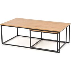 Set mese pentru reviste Halmar Alaska (Golden Oak/Black)