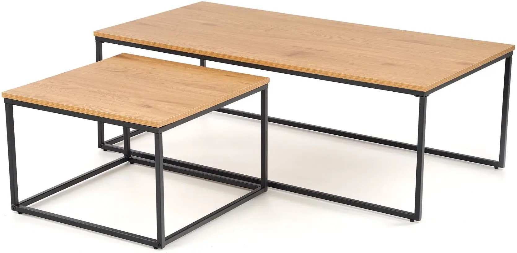 Set mese pentru reviste Halmar Alaska (Golden Oak/Black) - 5