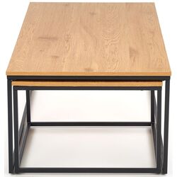 Set mese pentru reviste Halmar Alaska (Golden Oak/Black) Thumb