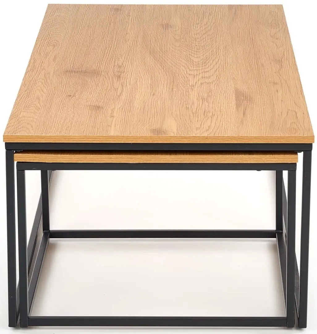 Set mese pentru reviste Halmar Alaska (Golden Oak/Black) - 7