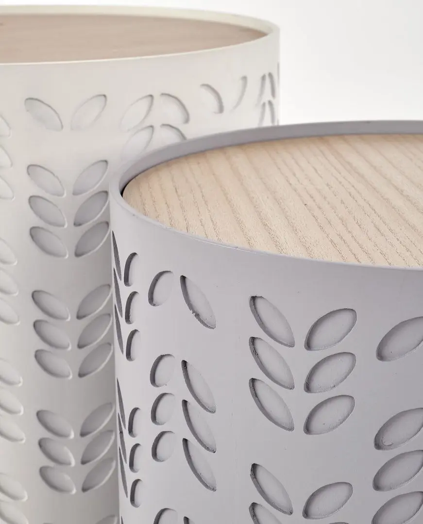 Set mese pentru reviste Halmar Alba (White/Gray) - 4