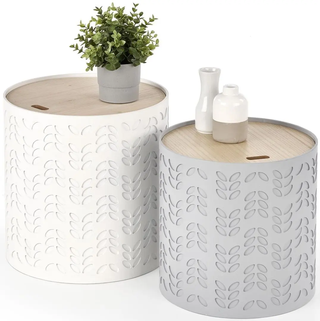 Set mese pentru reviste Halmar Alba (White/Gray)