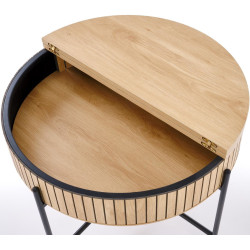 Set masute pentru reviste Halmar Dante (Natural/Black) Thumb