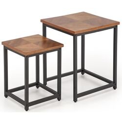Set masute pentru reviste Halmar Elza (Walnut/Black) Thumb