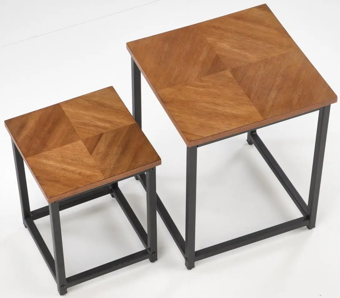 Set masute pentru reviste Halmar Elza (Walnut/Black)
