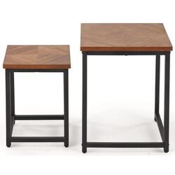 Set masute pentru reviste Halmar Elza (Walnut/Black) Thumb