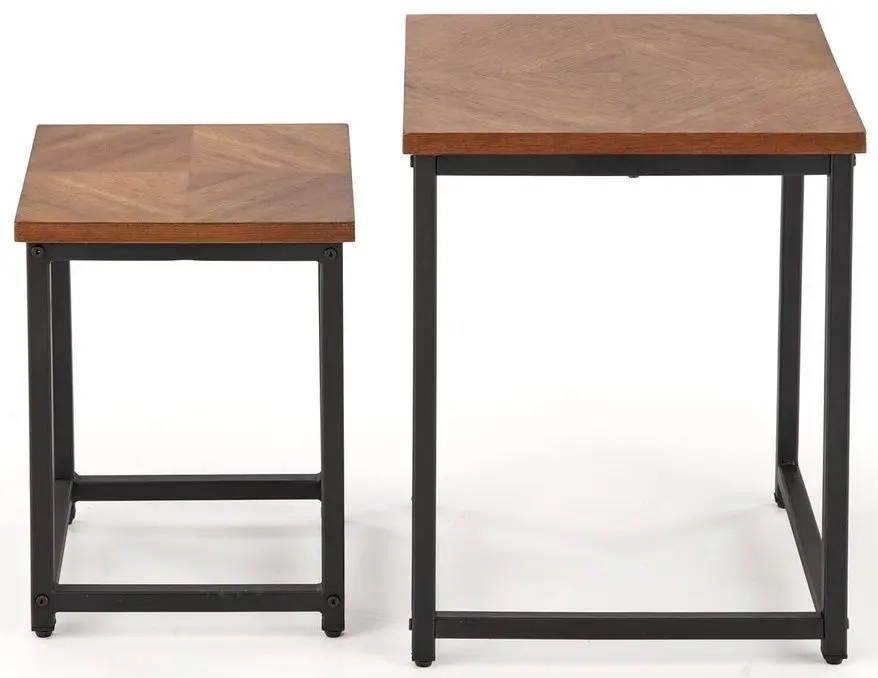 Set masute pentru reviste Halmar Elza (Walnut/Black)
