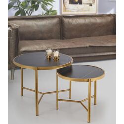 Set masute pentru reviste Halmar Fatima (Black Marble/Gold)