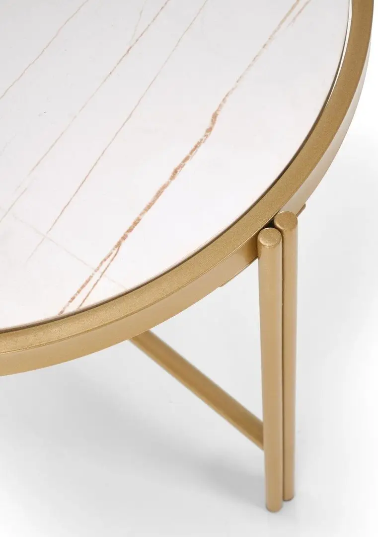 Set masute pentru reviste Halmar Fatima (White Marble/Gold)