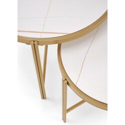 Set masute pentru reviste Halmar Fatima (White Marble/Gold) Thumb