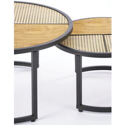 Set masute pentru reviste Halmar Garmina (Golden Oak/Black) Thumb