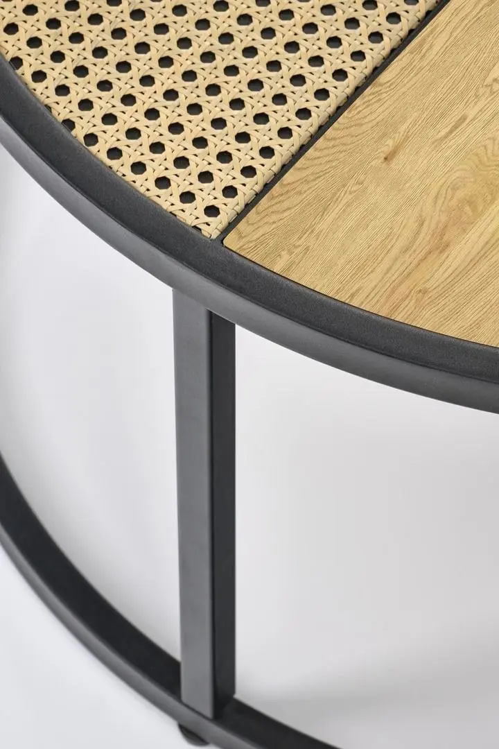 Set masute pentru reviste Halmar Garmina (Golden Oak/Black)