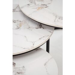 Set masute pentru reviste Halmar Gilda (White Marble/Black) Thumb