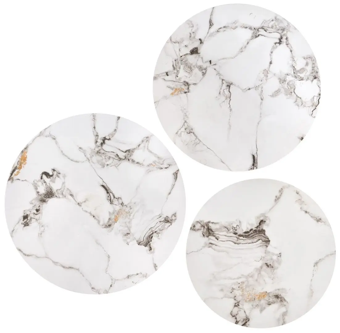 Set masute pentru reviste Halmar Gilda (White Marble/Black)