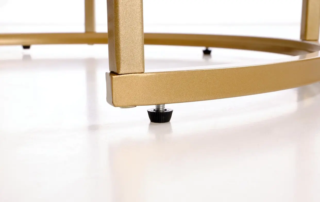 Набор журнальных столиков Halmar Gilda (White Marble/Gold) - 8