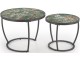 Set masute pentru reviste Halmar Ines (Green Marble/Black)