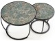 Set masute pentru reviste Halmar Ines (Green Marble/Black)