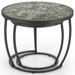 Set masute pentru reviste Halmar Ines (Green Marble/Black) Thumb