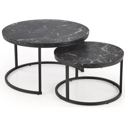 Set masute pentru reviste Halmar Java (Black Marble/Black) Thumb