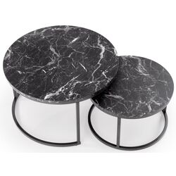 Set masute pentru reviste Halmar Java (Black Marble/Black) Thumb