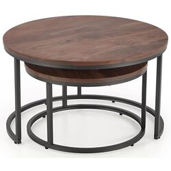 Set masute pentru reviste Halmar Java (Walnut/Black) Thumb