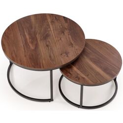 Set masute pentru reviste Halmar Java (Walnut/Black) Thumb