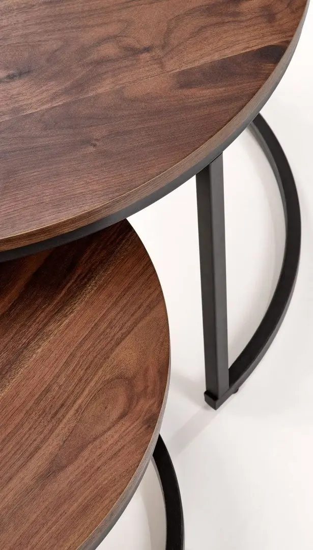 Set masute pentru reviste Halmar Java (Walnut/Black)