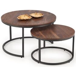 Set masute pentru reviste Halmar Java (Walnut/Black) Thumb